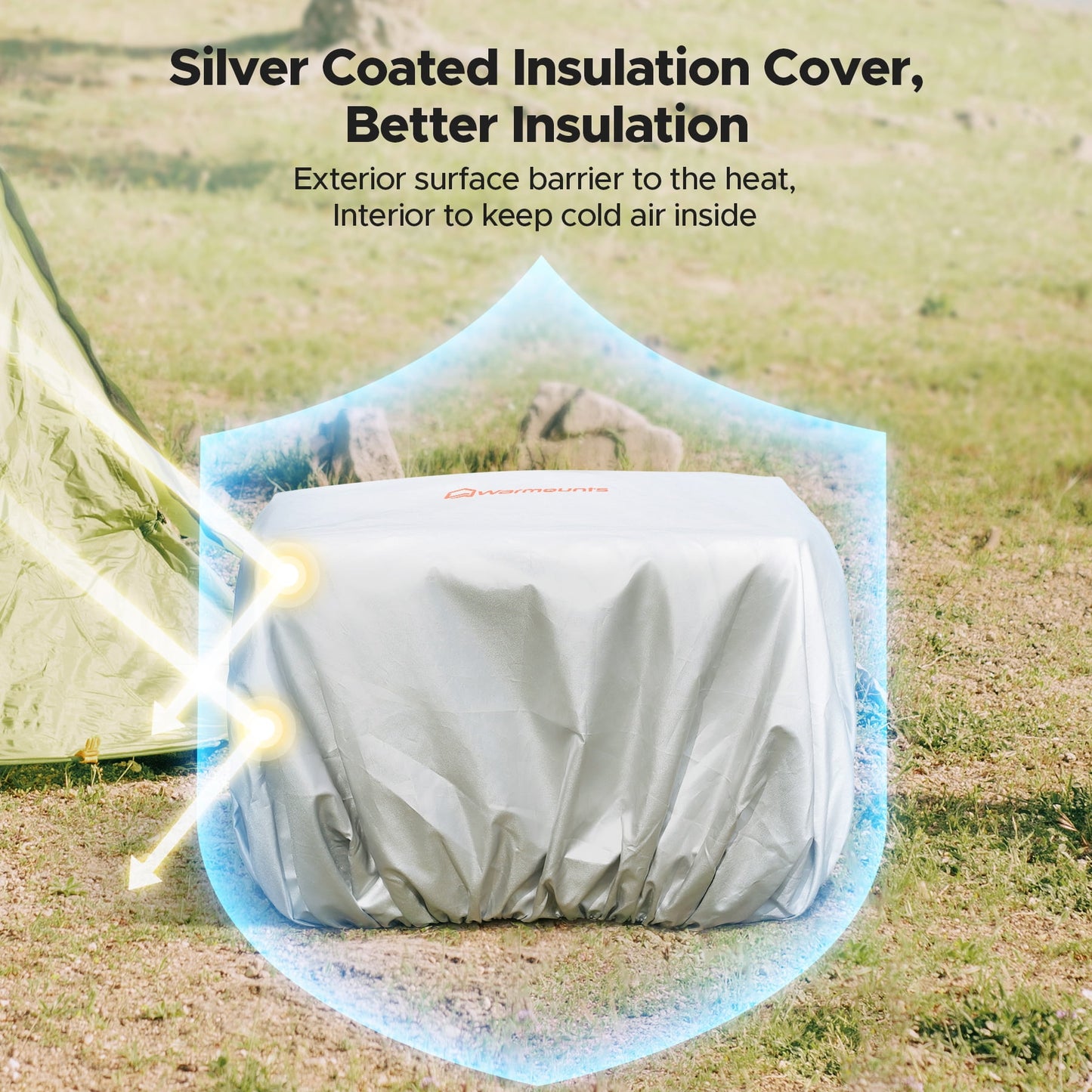 Soft Cooler Bag, Fits 48 Cans W/ Insulating Cover, Upgraded Leakproof Seal, 2 Compartments for Cold and Dry Storage